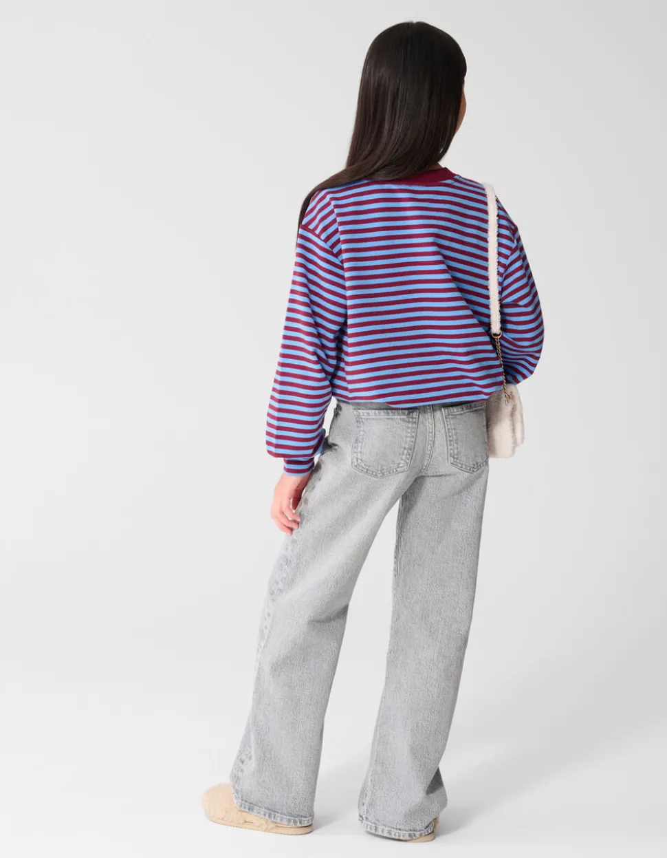 Wide Leg Fit Jeans Grijs