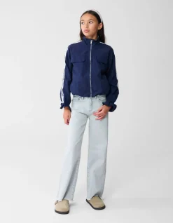 Wide Leg Fit Jeans Lichtgrijs