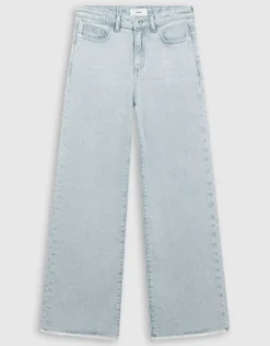 Wide Leg Fit Jeans Lichtgrijs