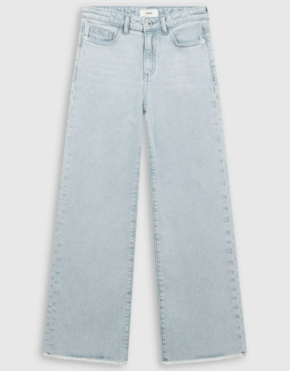 Wide Leg Fit Jeans Lichtgrijs