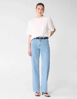Wide Leg Fit Jeans Mediumstone