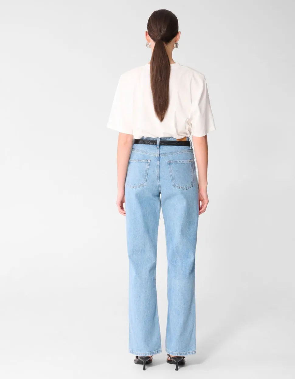 Wide Leg Fit Jeans Mediumstone