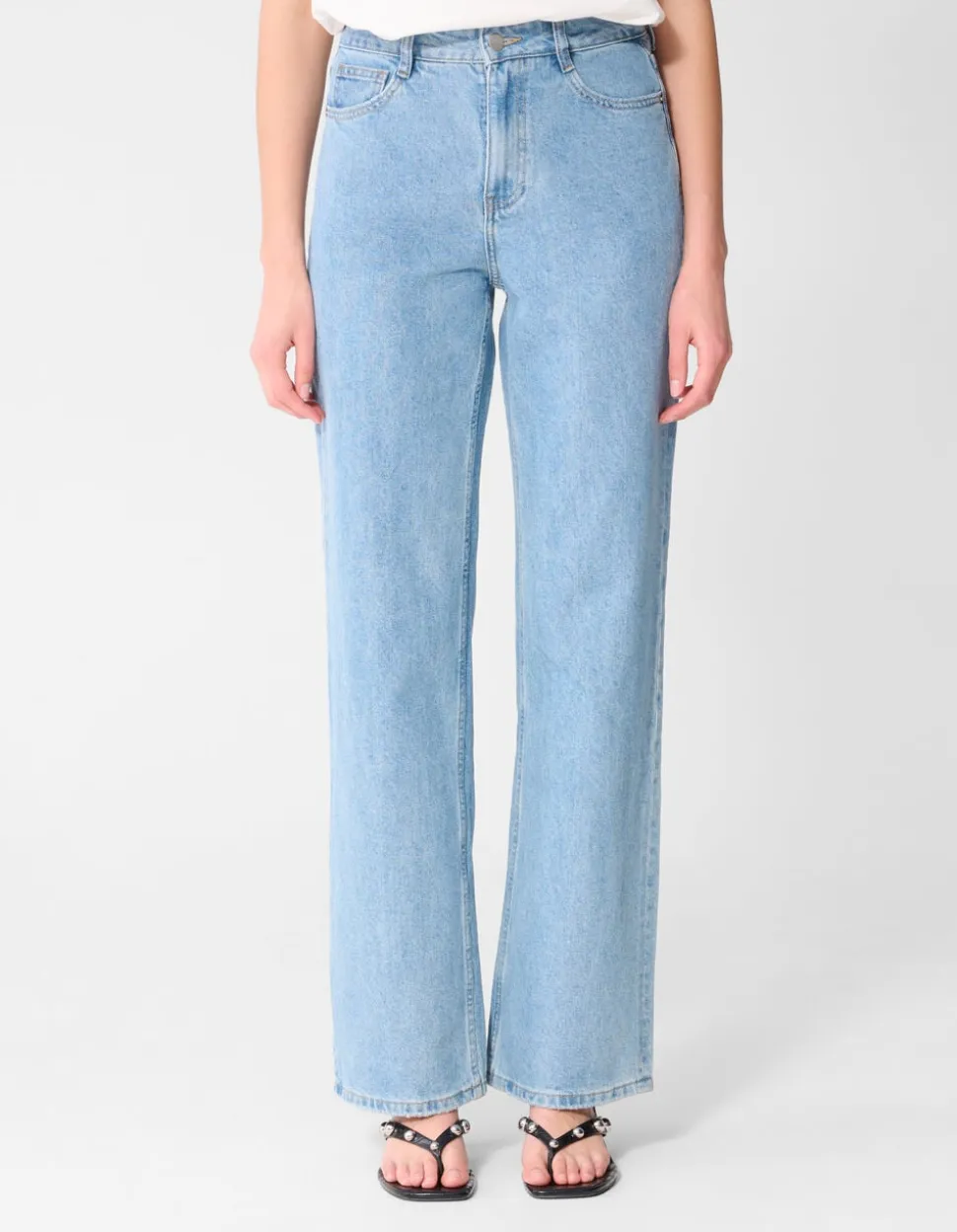 Wide Leg Fit Jeans Mediumstone