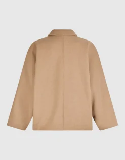 Wol Cape Jas Camel
