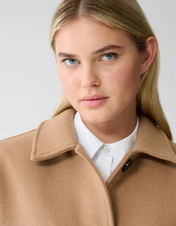 Wol Cape Jas Camel