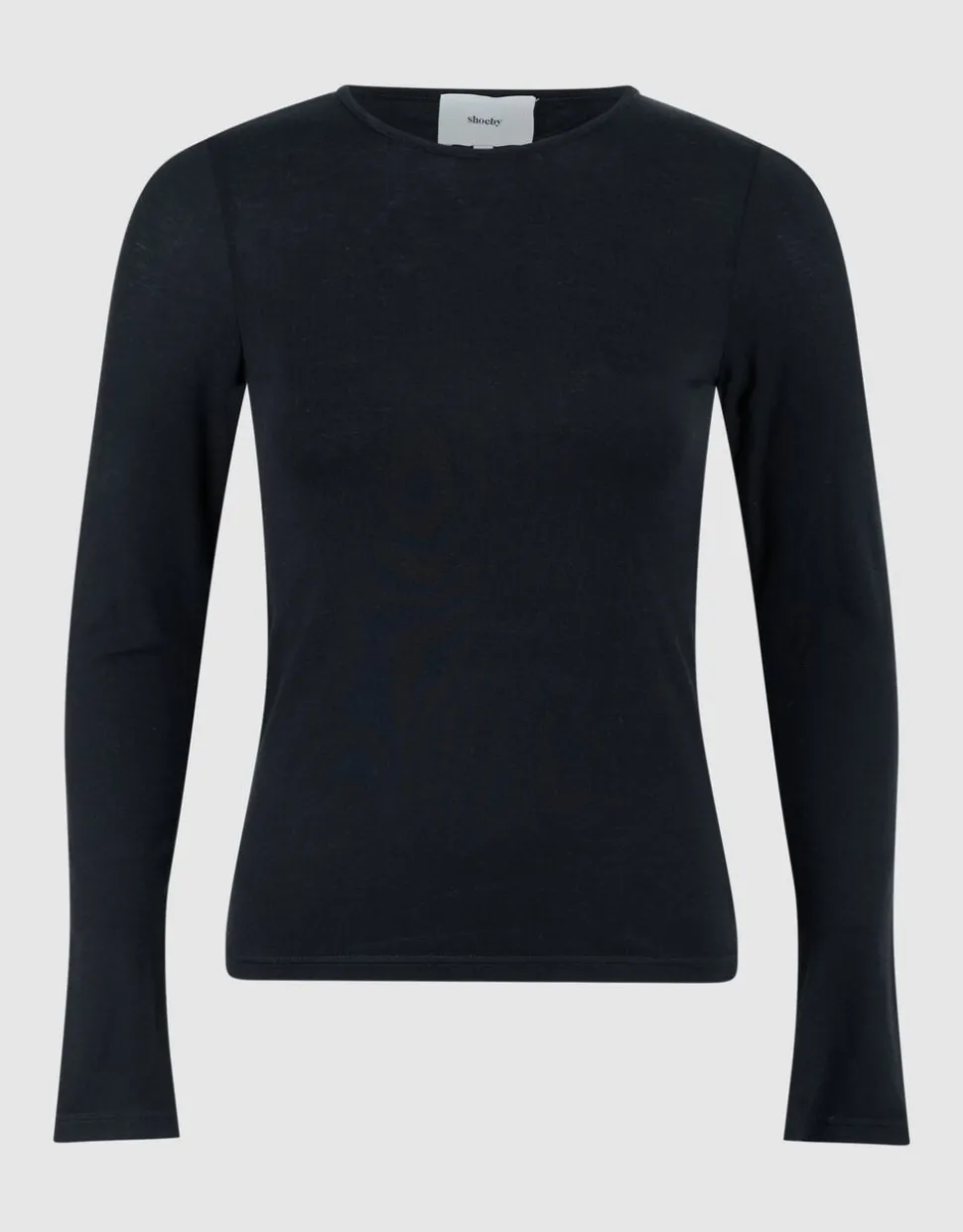Zachte Longsleeve Top Zwart