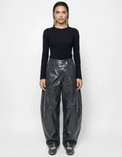 Zachte Longsleeve Top Zwart