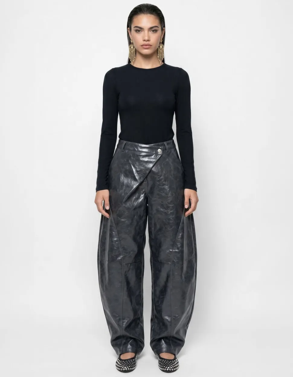 Zachte Longsleeve Top Zwart