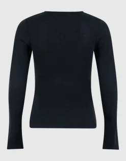 Zachte Longsleeve Top Zwart