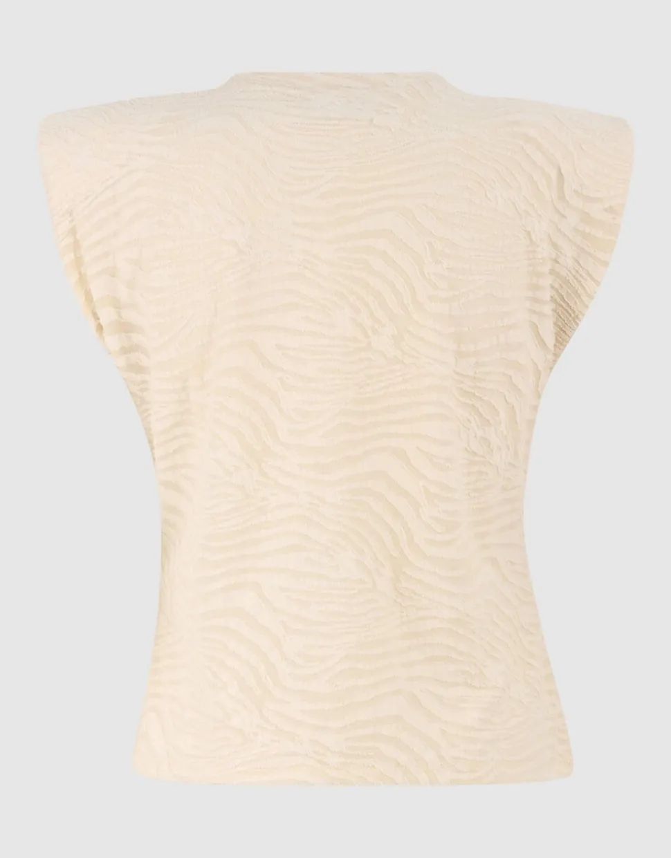 Zebra Organic Top Gebroken Wit