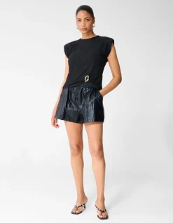 Zebra Organic Top Zwart